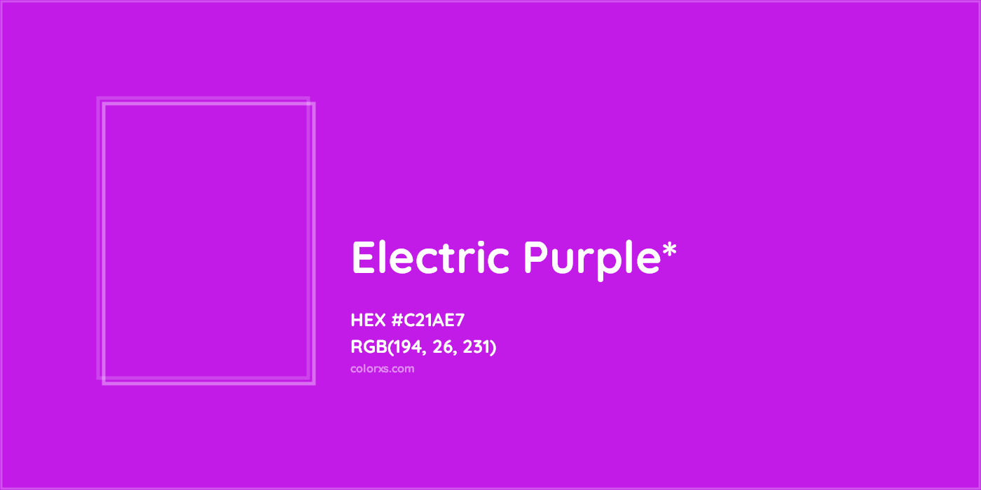 HEX #C21AE7 Color Name, Color Code, Palettes, Similar Paints, Images