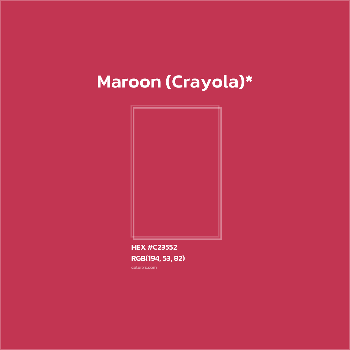 HEX #C23552 Color Name, Color Code, Palettes, Similar Paints, Images