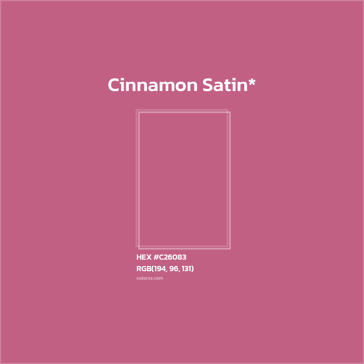 HEX #C26083 Color Name, Color Code, Palettes, Similar Paints, Images
