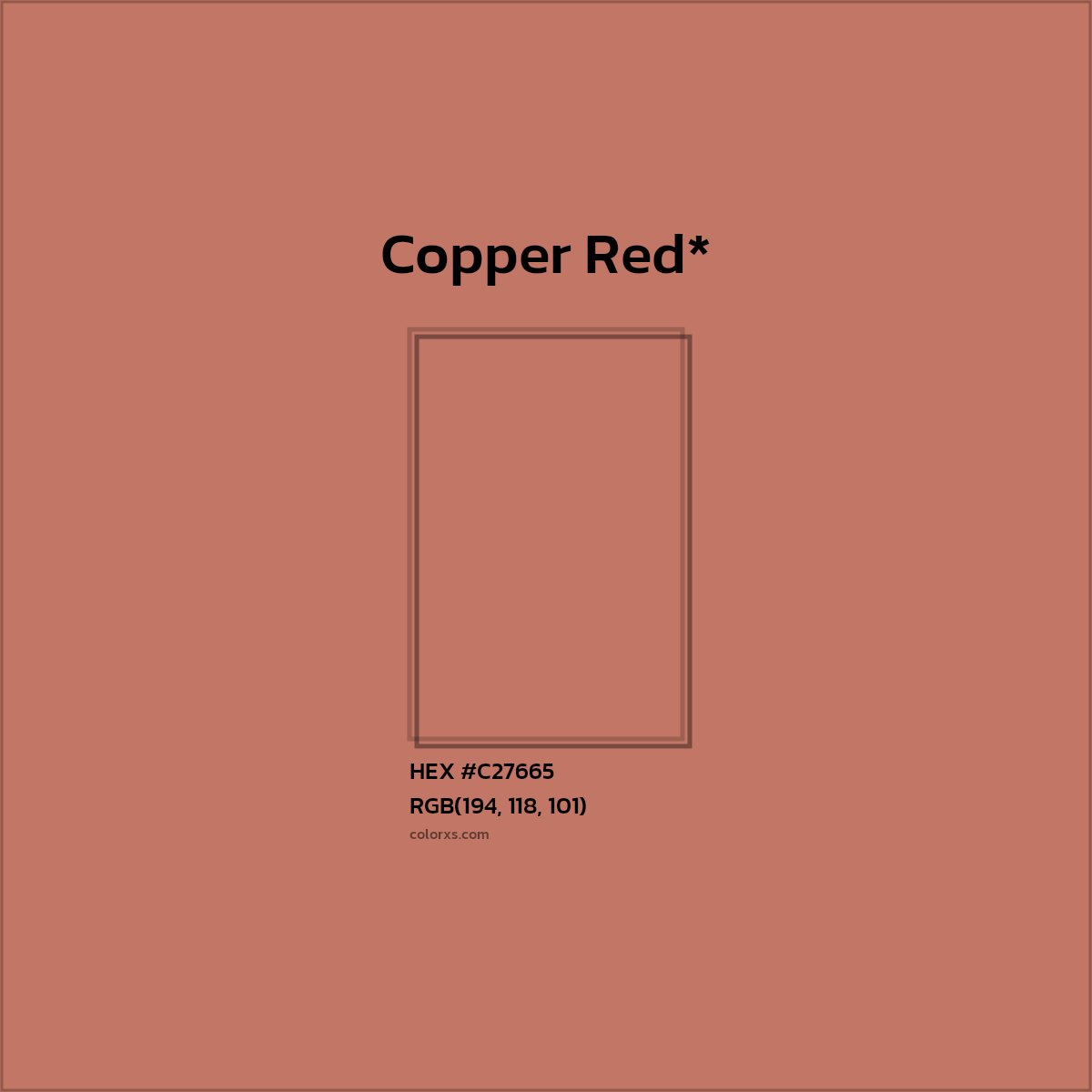 HEX #C27665 Color Name, Color Code, Palettes, Similar Paints, Images