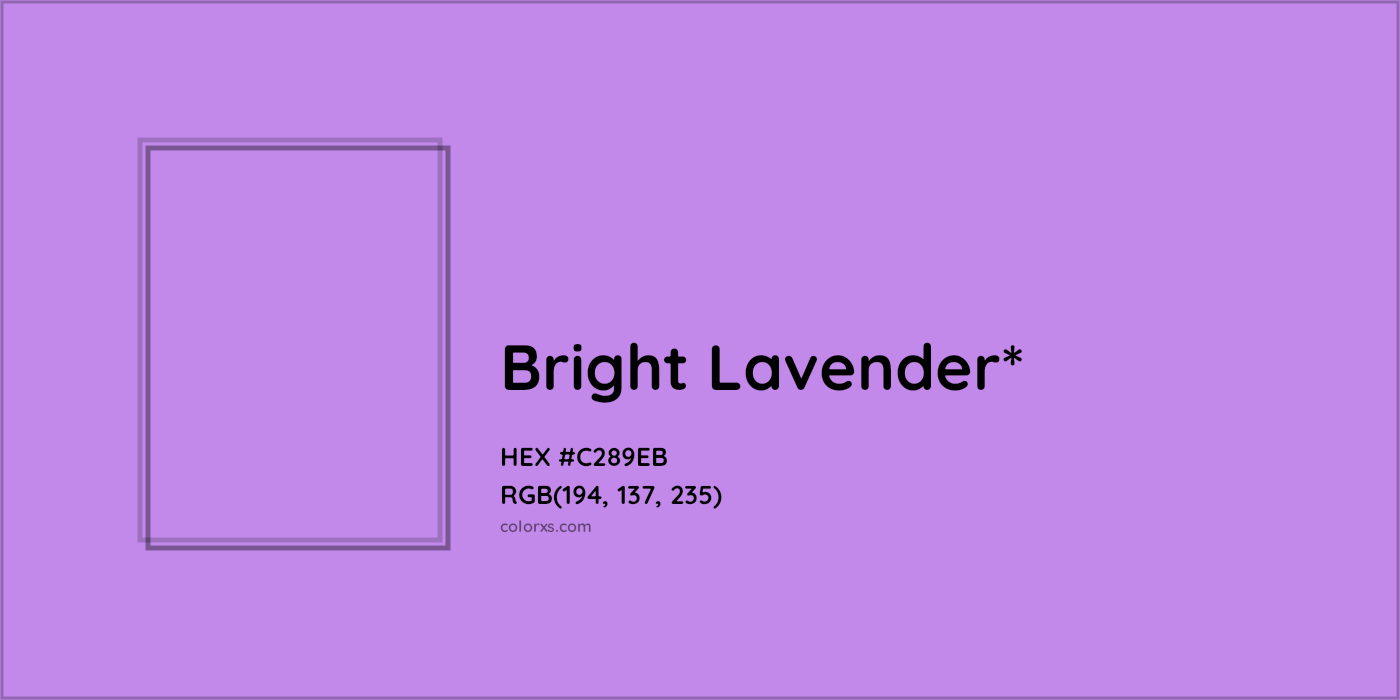 HEX #C289EB Color Name, Color Code, Palettes, Similar Paints, Images