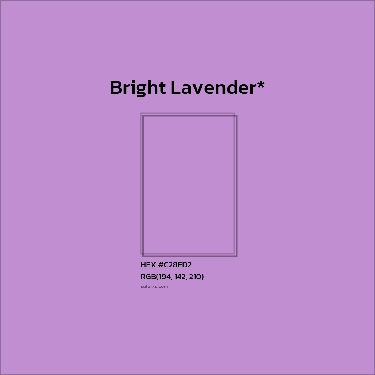 HEX #C28ED2 Color Name, Color Code, Palettes, Similar Paints, Images