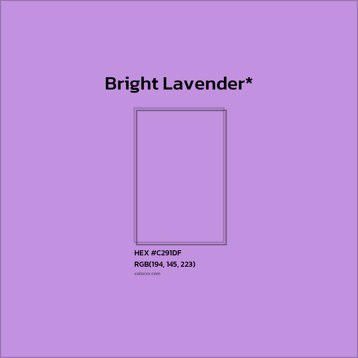 HEX #C291DF Color Name, Color Code, Palettes, Similar Paints, Images