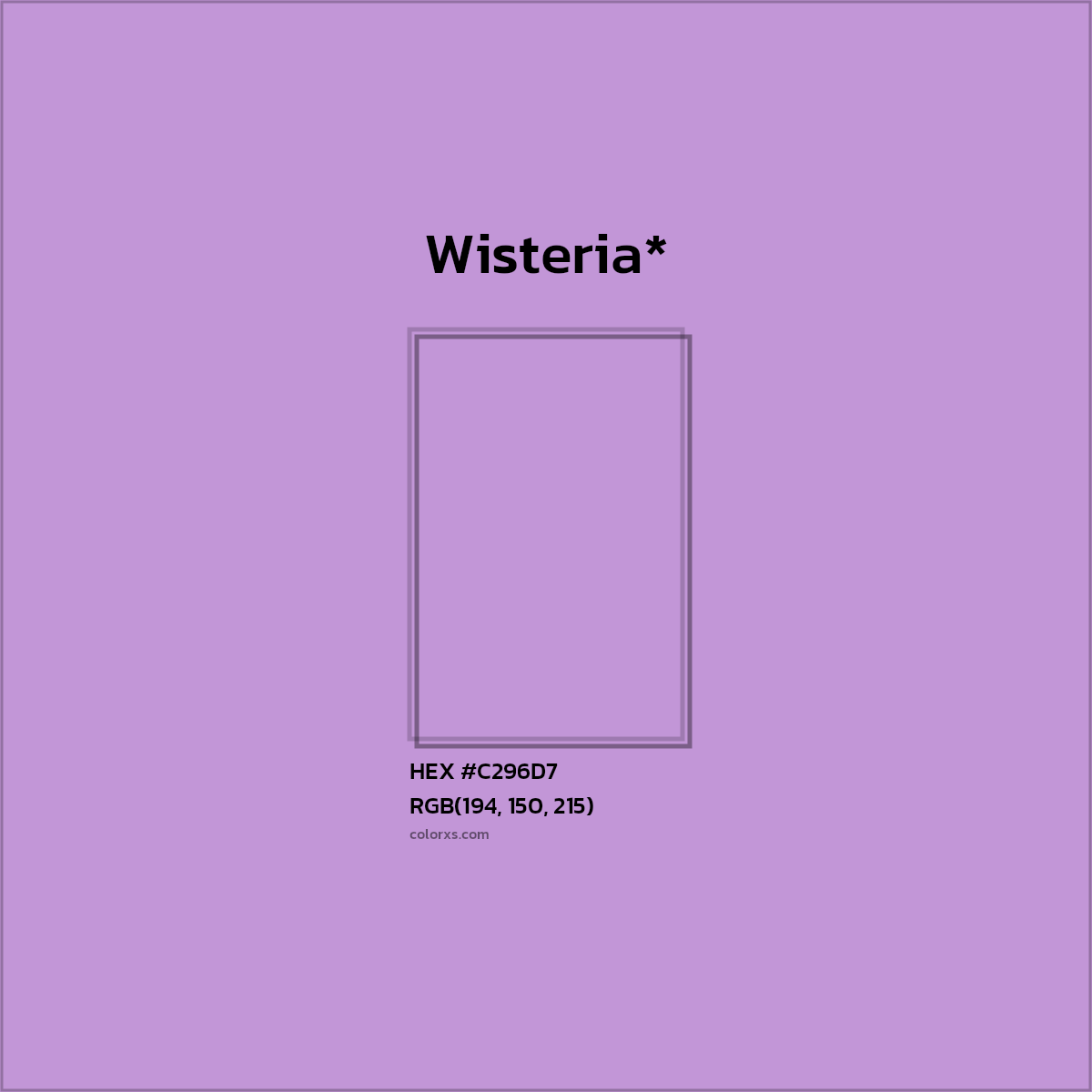 HEX #C296D7 Color Name, Color Code, Palettes, Similar Paints, Images