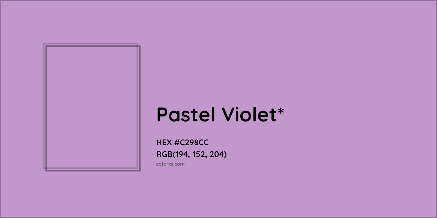 HEX #C298CC Color Name, Color Code, Palettes, Similar Paints, Images