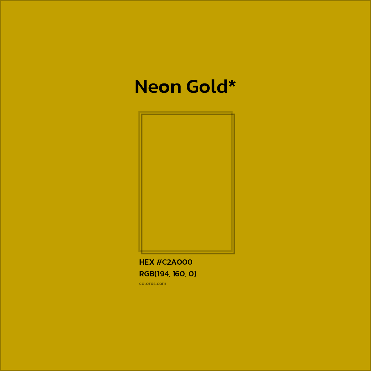HEX #C2A000 Color Name, Color Code, Palettes, Similar Paints, Images