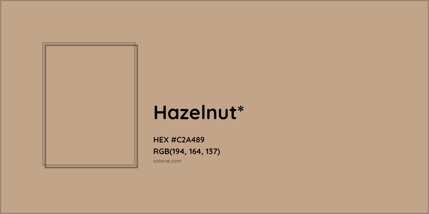 HEX #C2A489 Color Name, Color Code, Palettes, Similar Paints, Images