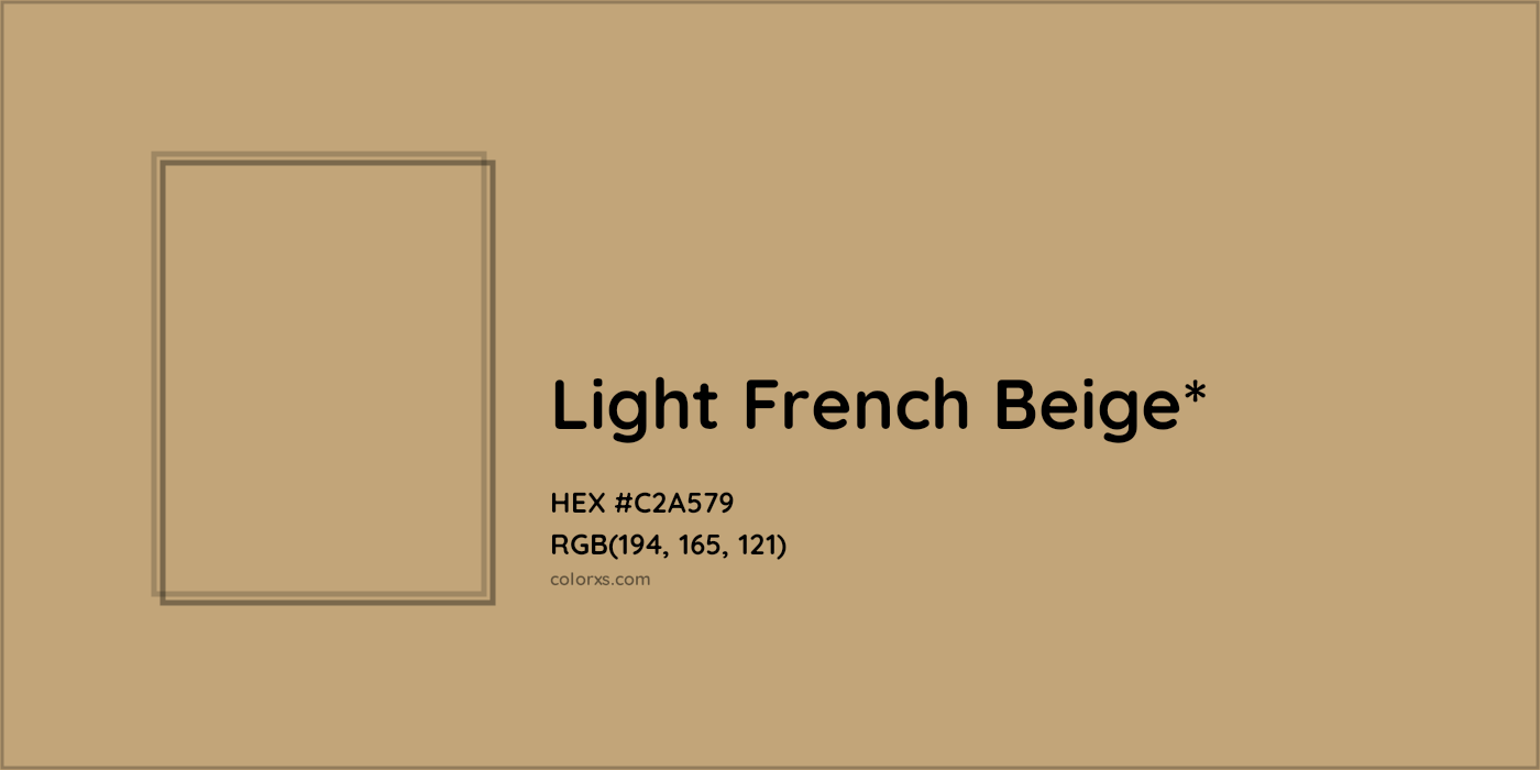 HEX #C2A579 Color Name, Color Code, Palettes, Similar Paints, Images