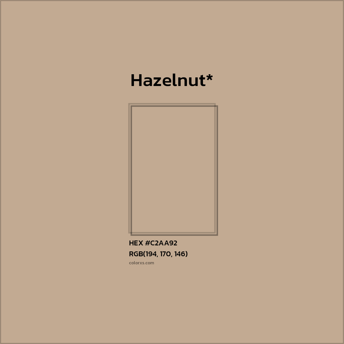 HEX #C2AA92 Color Name, Color Code, Palettes, Similar Paints, Images