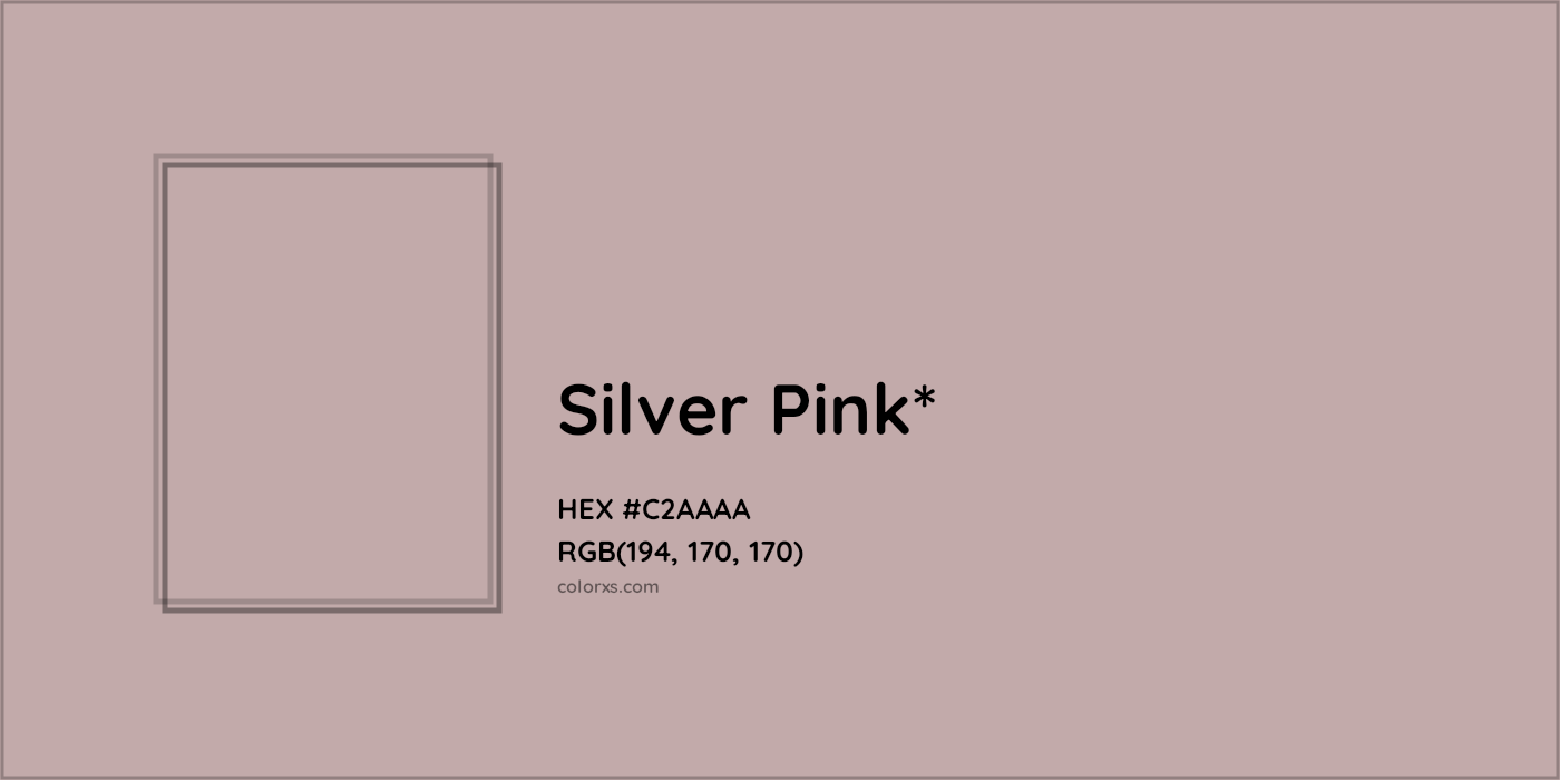 HEX #C2AAAA Color Name, Color Code, Palettes, Similar Paints, Images