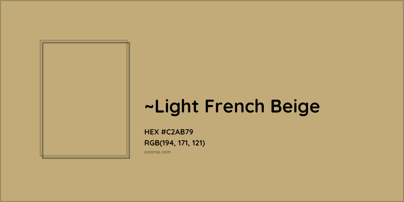 HEX #C2AB79 Color Name, Color Code, Palettes, Similar Paints, Images