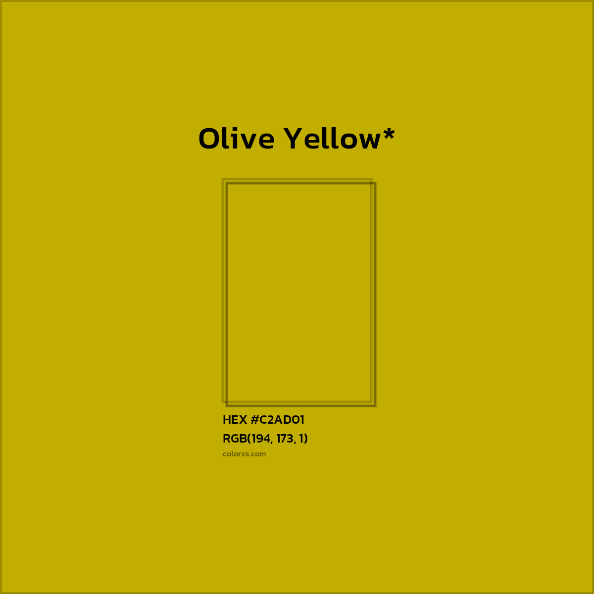 HEX #C2AD01 Color Name, Color Code, Palettes, Similar Paints, Images