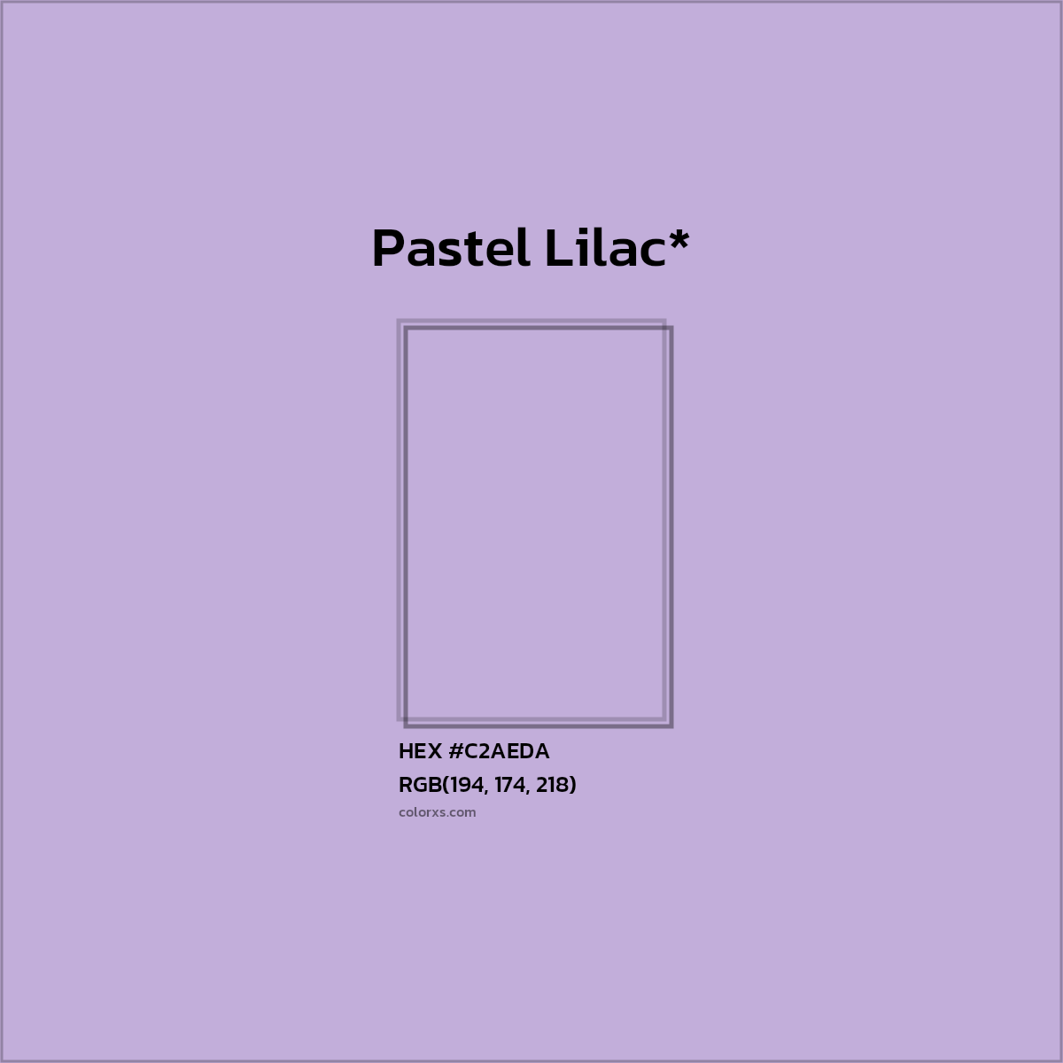 HEX #C2AEDA Color Name, Color Code, Palettes, Similar Paints, Images