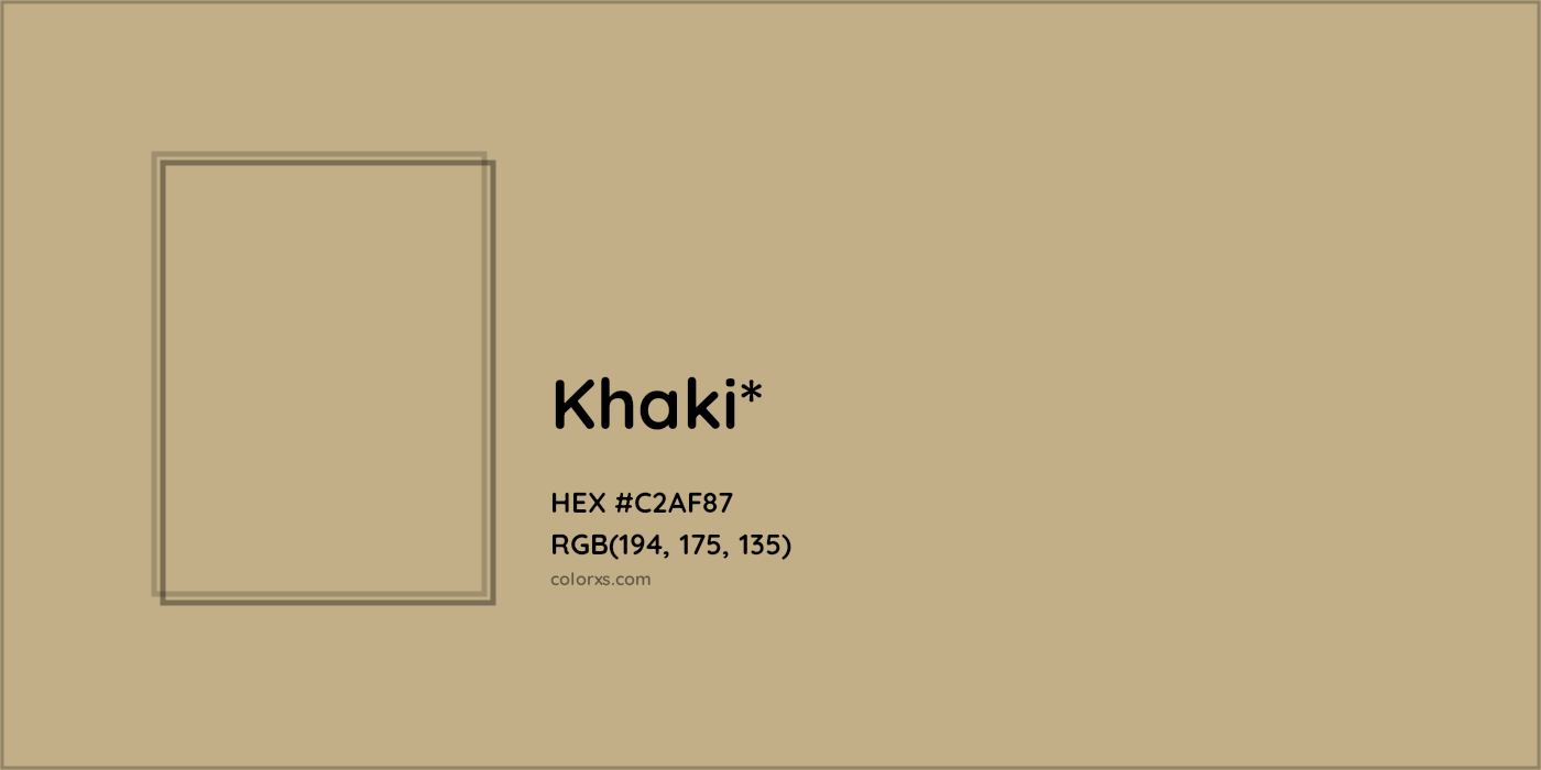HEX #C2AF87 Color Name, Color Code, Palettes, Similar Paints, Images