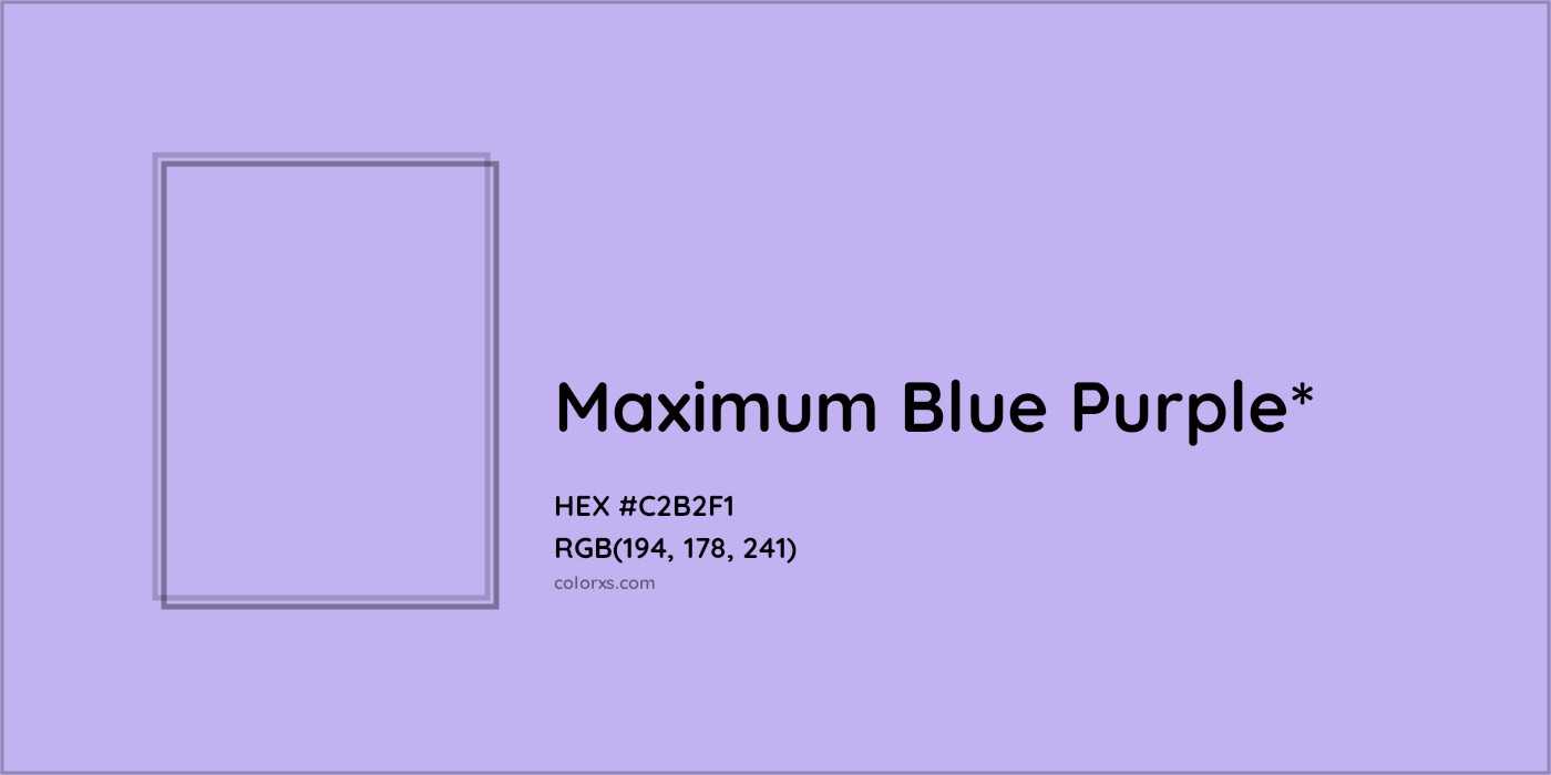 HEX #C2B2F1 Color Name, Color Code, Palettes, Similar Paints, Images