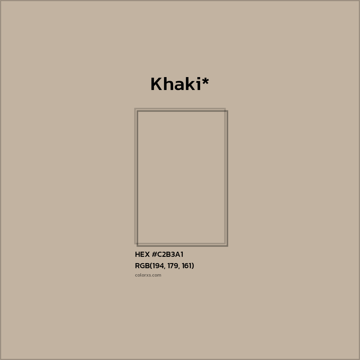 HEX #C2B3A1 Color Name, Color Code, Palettes, Similar Paints, Images