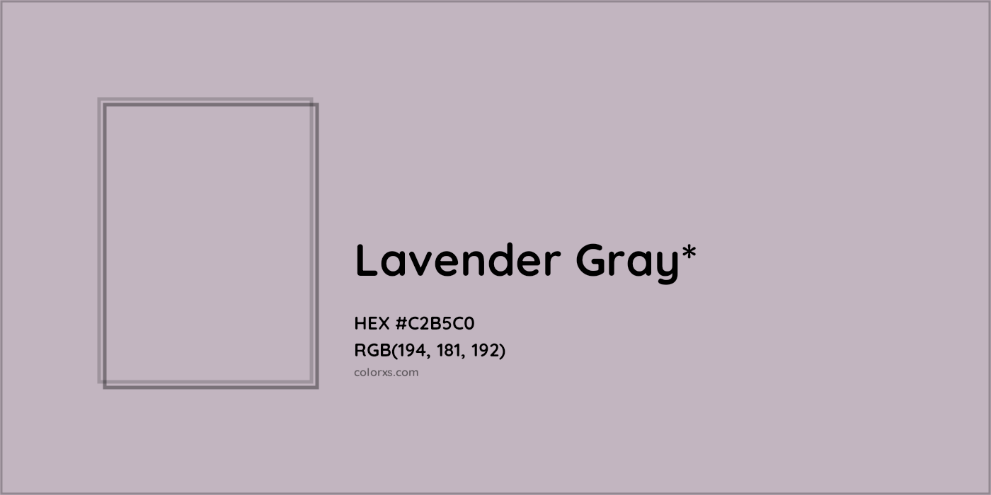 HEX #C2B5C0 Color Name, Color Code, Palettes, Similar Paints, Images