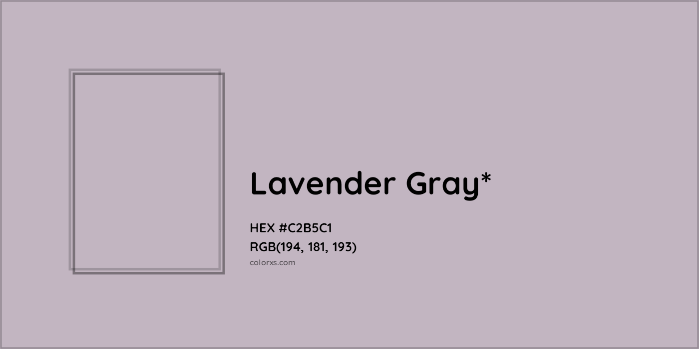 HEX #C2B5C1 Color Name, Color Code, Palettes, Similar Paints, Images
