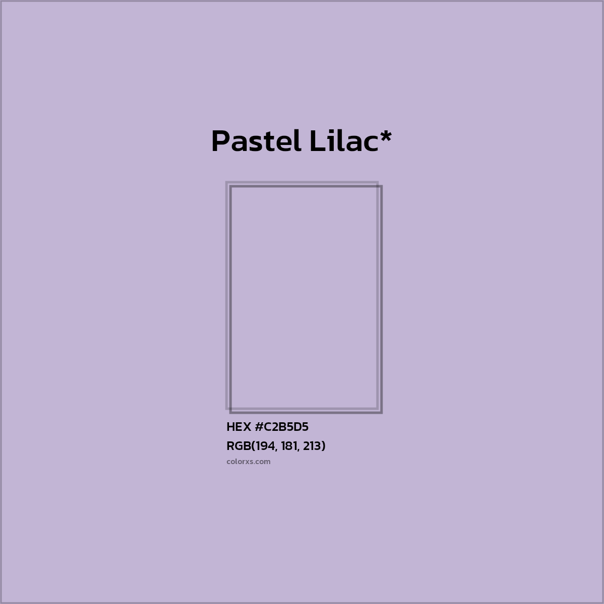HEX #C2B5D5 Color Name, Color Code, Palettes, Similar Paints, Images