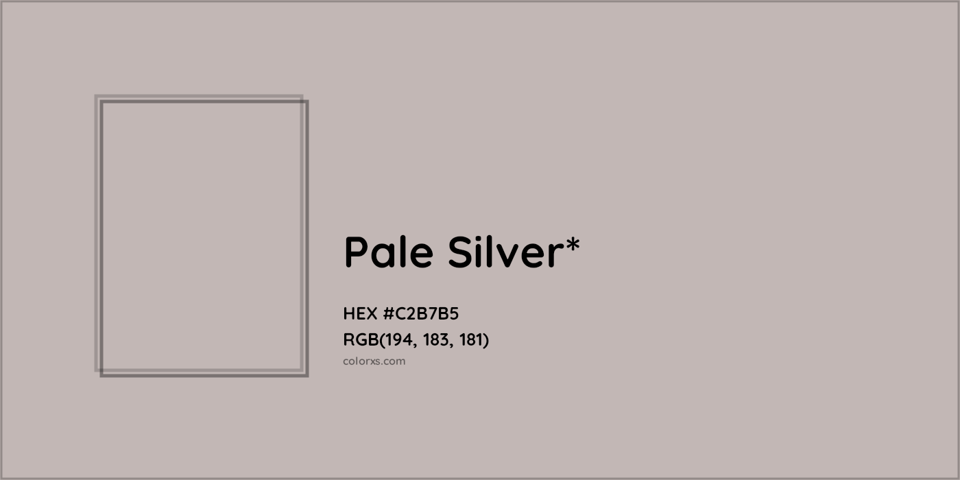 HEX #C2B7B5 Color Name, Color Code, Palettes, Similar Paints, Images