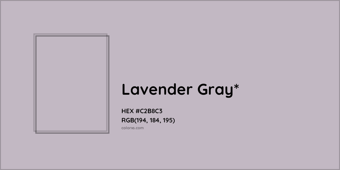 HEX #C2B8C3 Color Name, Color Code, Palettes, Similar Paints, Images