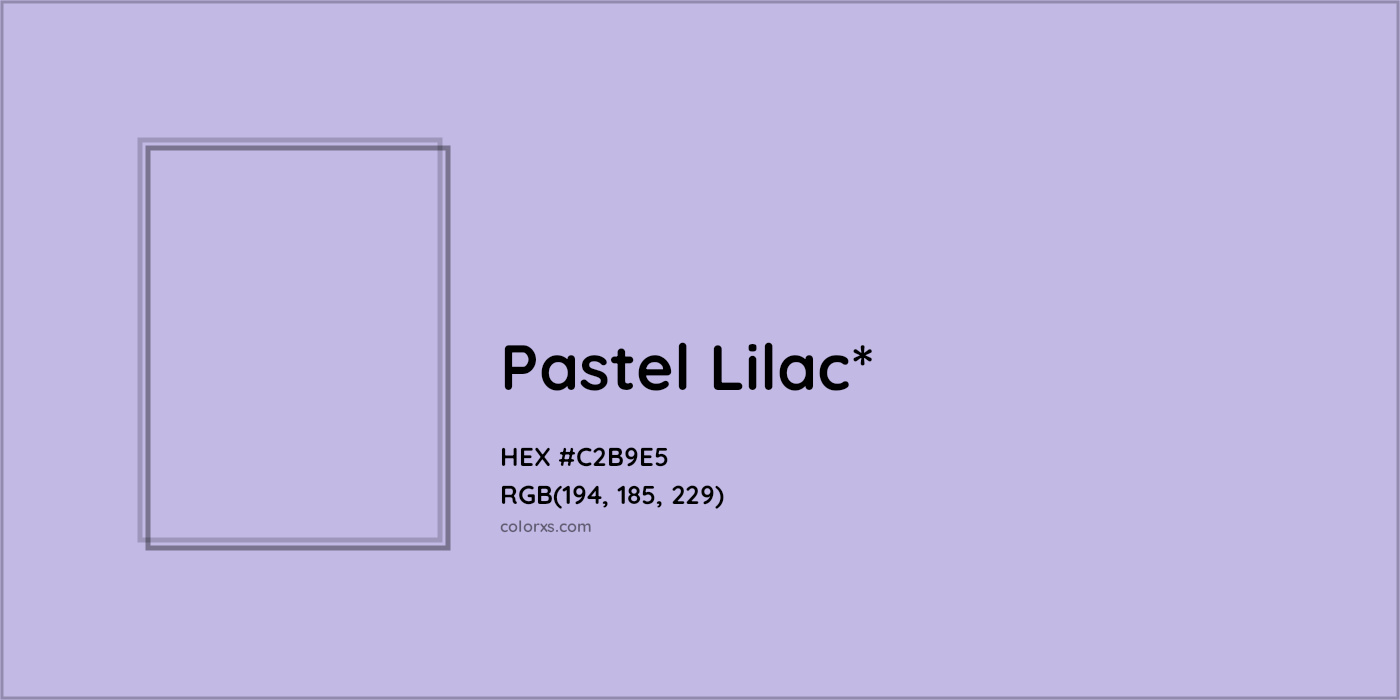 HEX #C2B9E5 Color Name, Color Code, Palettes, Similar Paints, Images