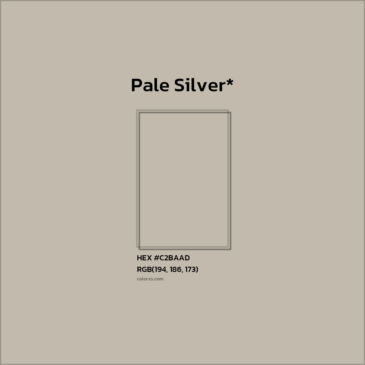 HEX #C2BAAD Color Name, Color Code, Palettes, Similar Paints, Images