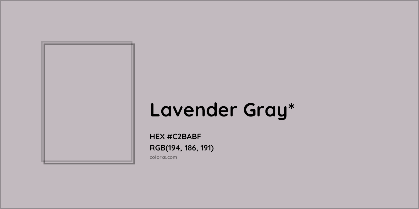 HEX #C2BABF Color Name, Color Code, Palettes, Similar Paints, Images