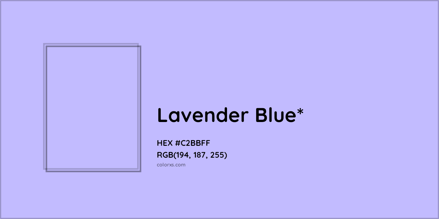HEX #C2BBFF Color Name, Color Code, Palettes, Similar Paints, Images