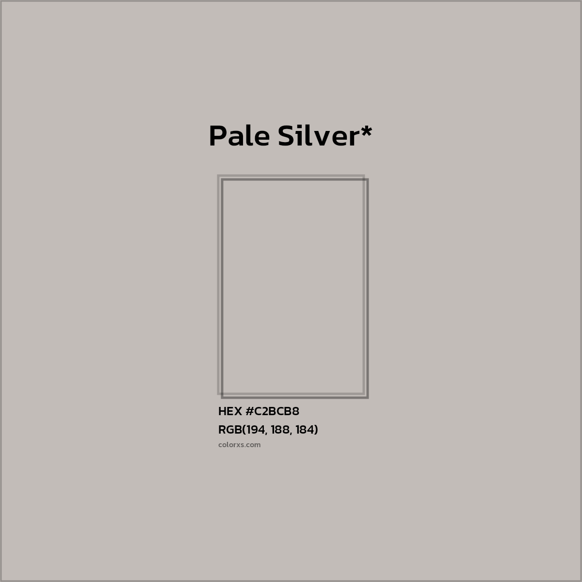 HEX #C2BCB8 Color Name, Color Code, Palettes, Similar Paints, Images