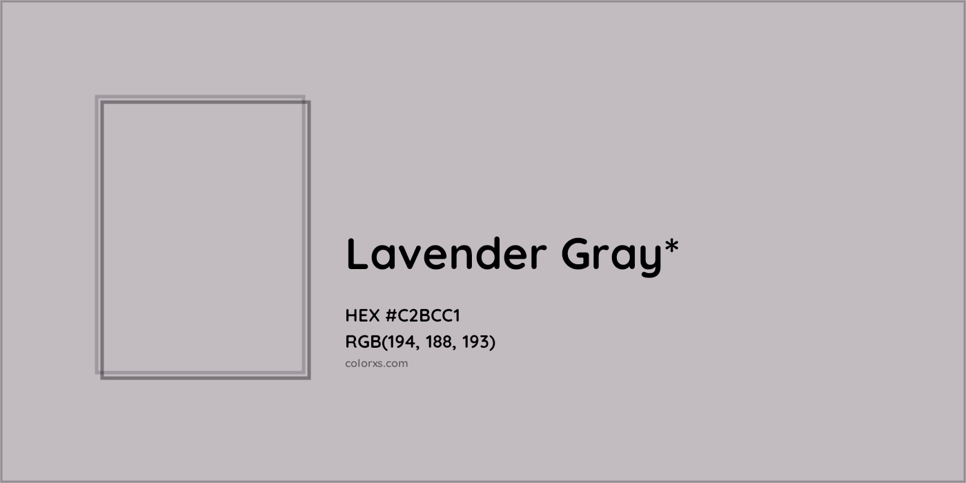 HEX #C2BCC1 Color Name, Color Code, Palettes, Similar Paints, Images