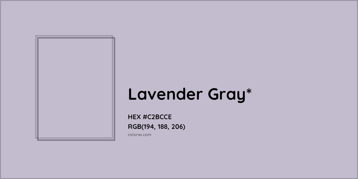 HEX #C2BCCE Color Name, Color Code, Palettes, Similar Paints, Images