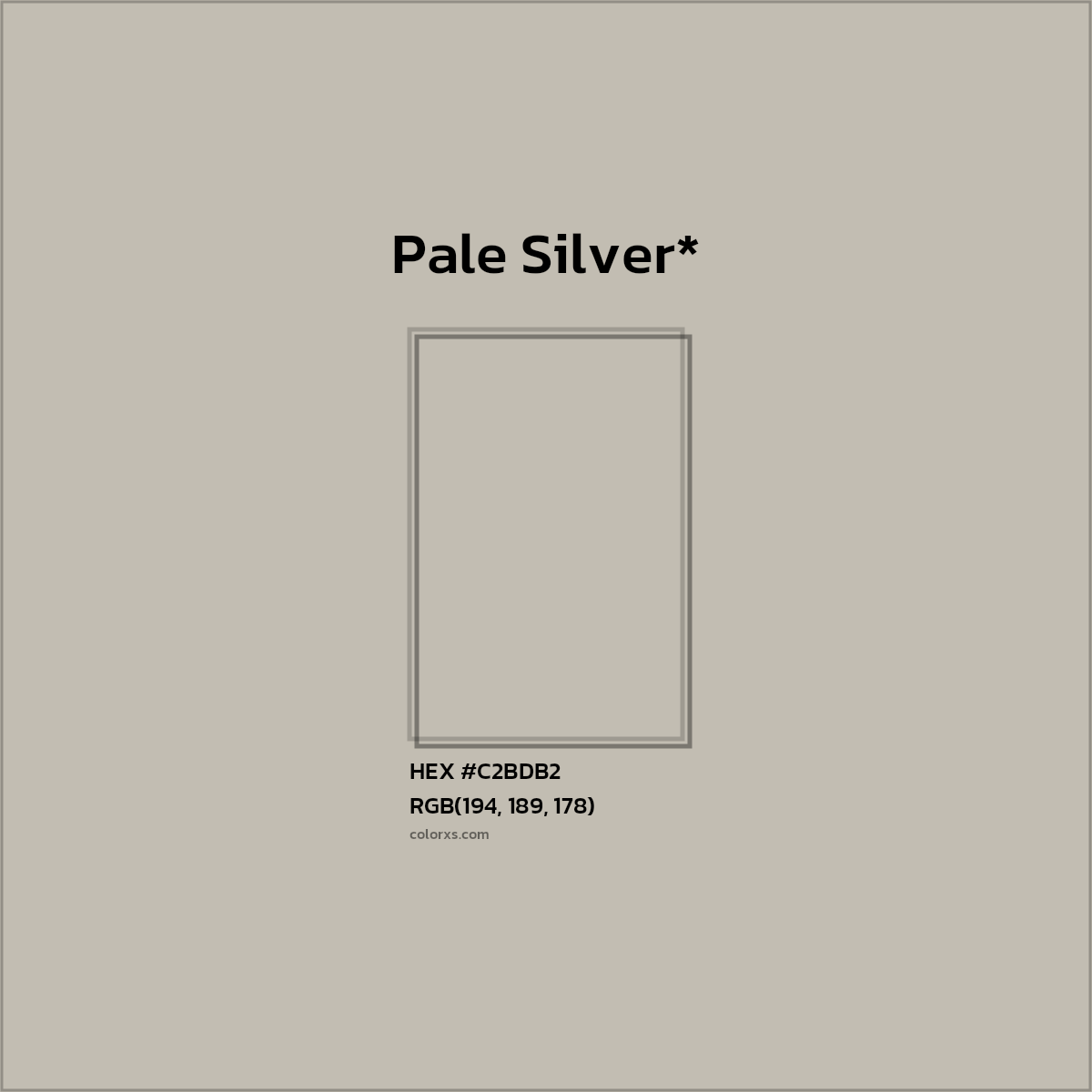 HEX #C2BDB2 Color Name, Color Code, Palettes, Similar Paints, Images
