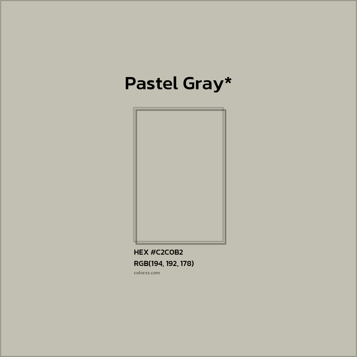 HEX #C2C0B2 Color Name, Color Code, Palettes, Similar Paints, Images