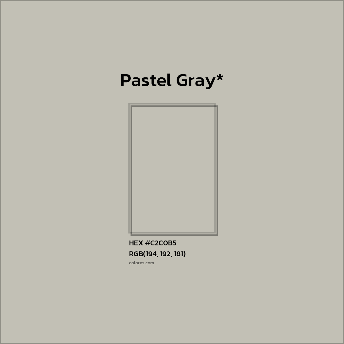 HEX #C2C0B5 Color Name, Color Code, Palettes, Similar Paints, Images