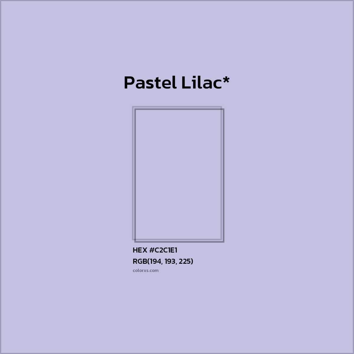 HEX #C2C1E1 Color Name, Color Code, Palettes, Similar Paints, Images