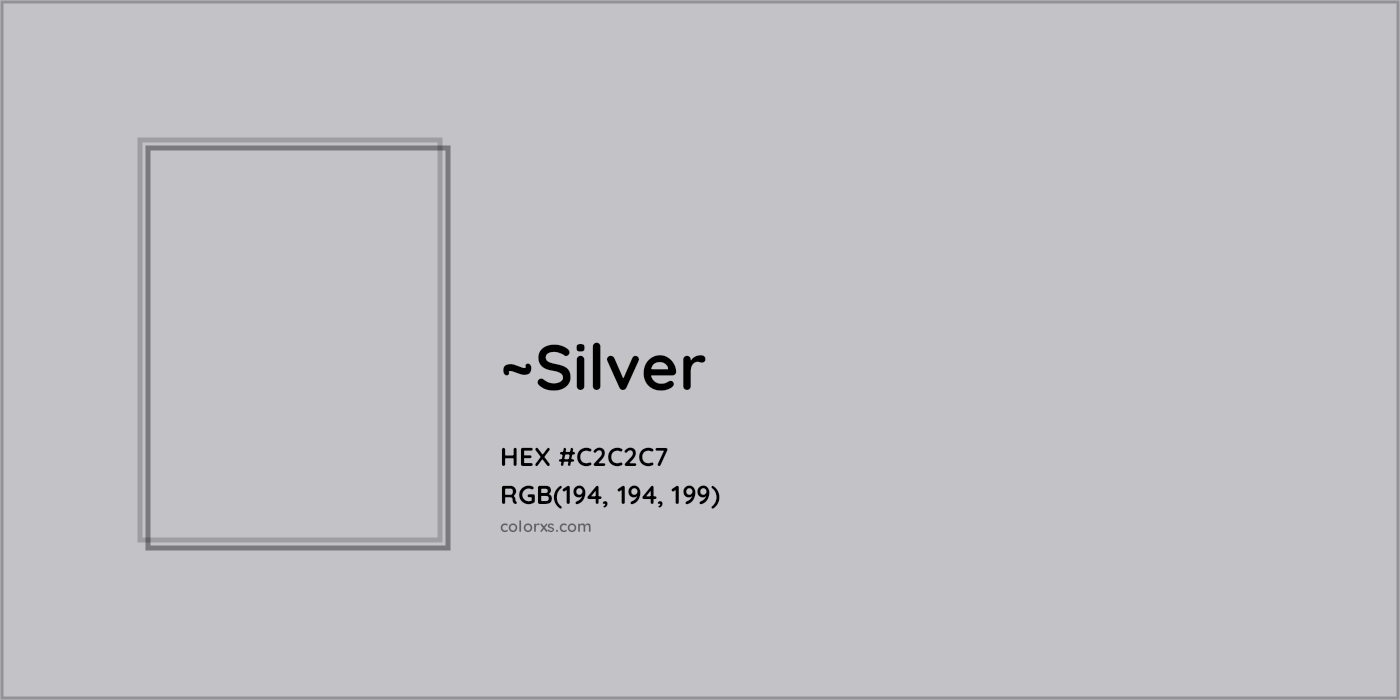 HEX #C2C2C7 Color Name, Color Code, Palettes, Similar Paints, Images