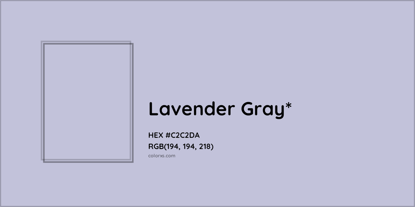 HEX #C2C2DA Color Name, Color Code, Palettes, Similar Paints, Images