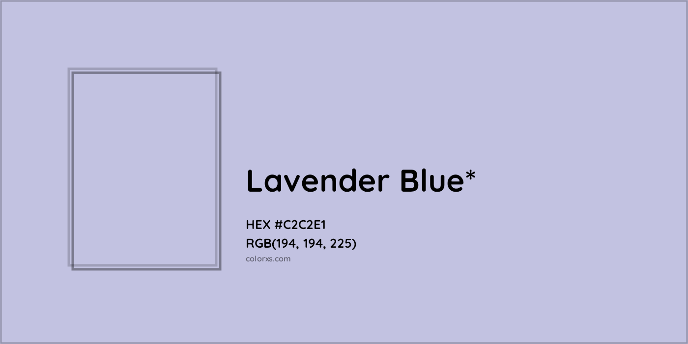 HEX #C2C2E1 Color Name, Color Code, Palettes, Similar Paints, Images