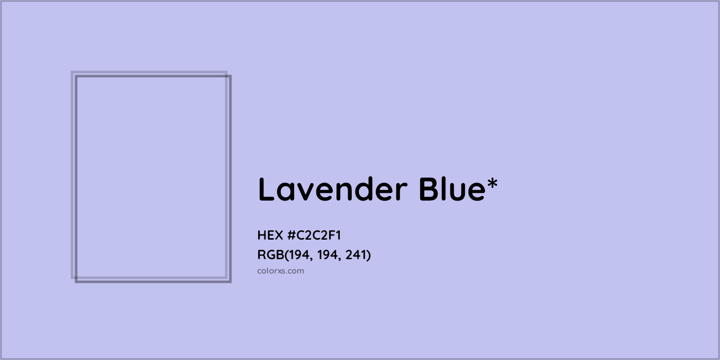 HEX #C2C2F1 Color Name, Color Code, Palettes, Similar Paints, Images