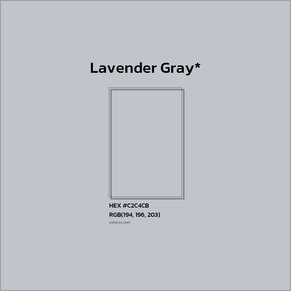 HEX #C2C4CB Color Name, Color Code, Palettes, Similar Paints, Images