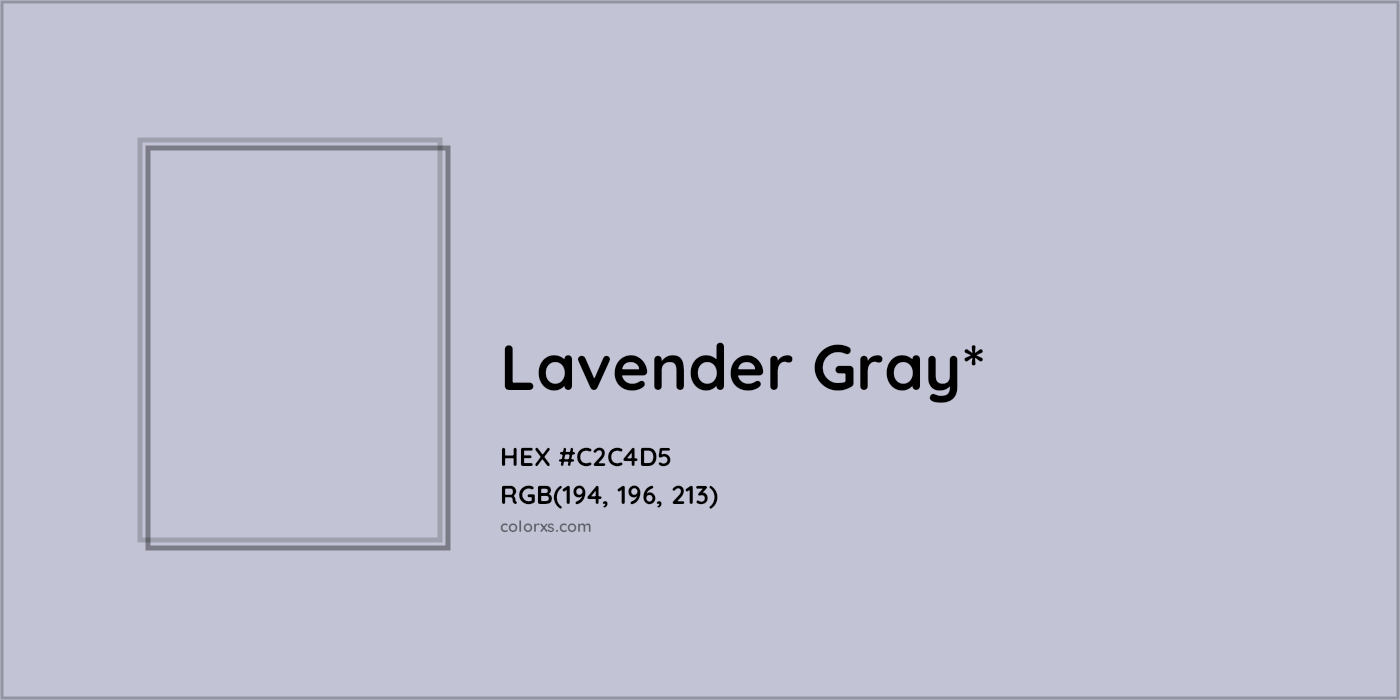 HEX #C2C4D5 Color Name, Color Code, Palettes, Similar Paints, Images