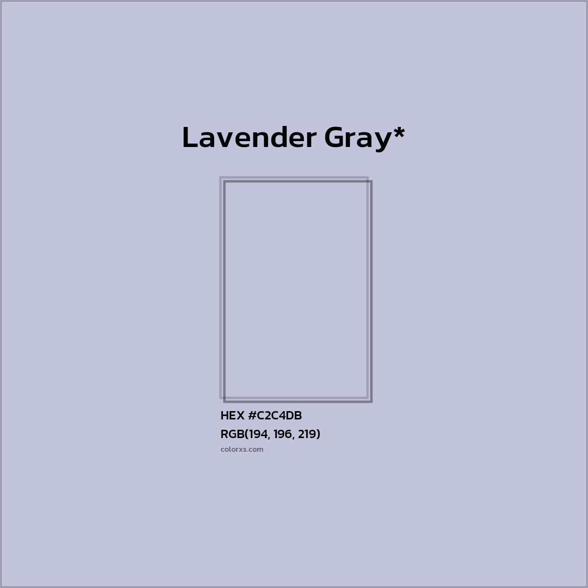 HEX #C2C4DB Color Name, Color Code, Palettes, Similar Paints, Images