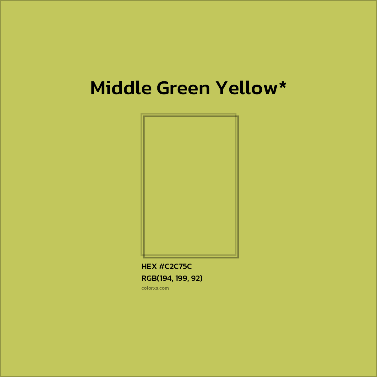 HEX #C2C75C Color Name, Color Code, Palettes, Similar Paints, Images