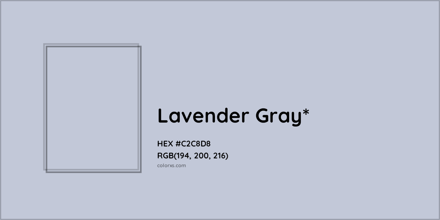 HEX #C2C8D8 Color Name, Color Code, Palettes, Similar Paints, Images