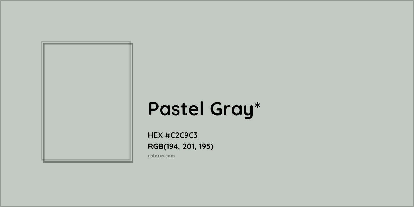 HEX #C2C9C3 Color Name, Color Code, Palettes, Similar Paints, Images