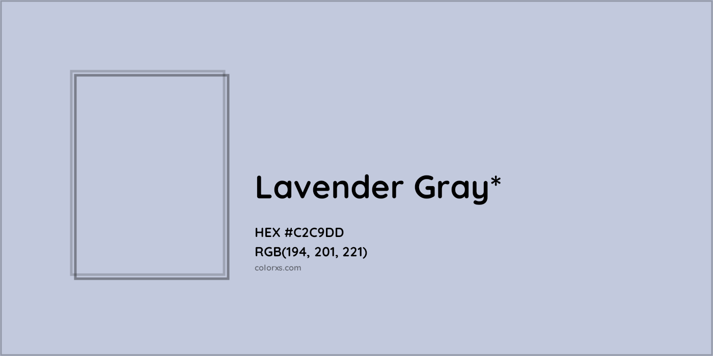 HEX #C2C9DD Color Name, Color Code, Palettes, Similar Paints, Images