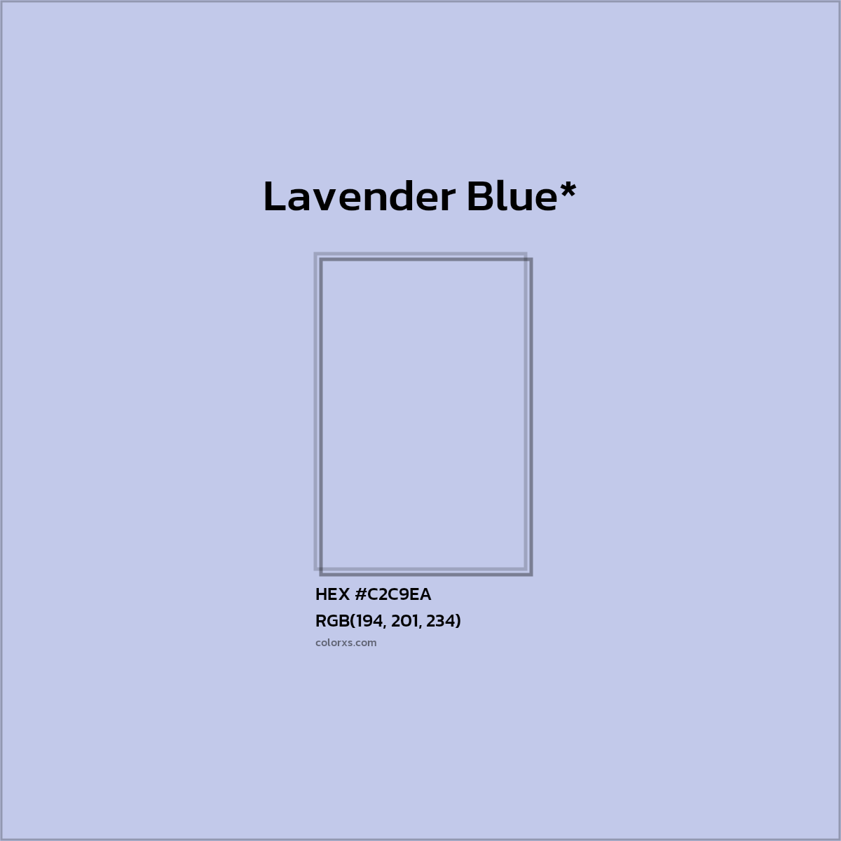 HEX #C2C9EA Color Name, Color Code, Palettes, Similar Paints, Images