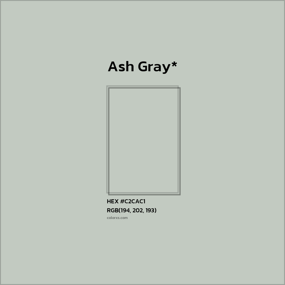 HEX #C2CAC1 Color Name, Color Code, Palettes, Similar Paints, Images