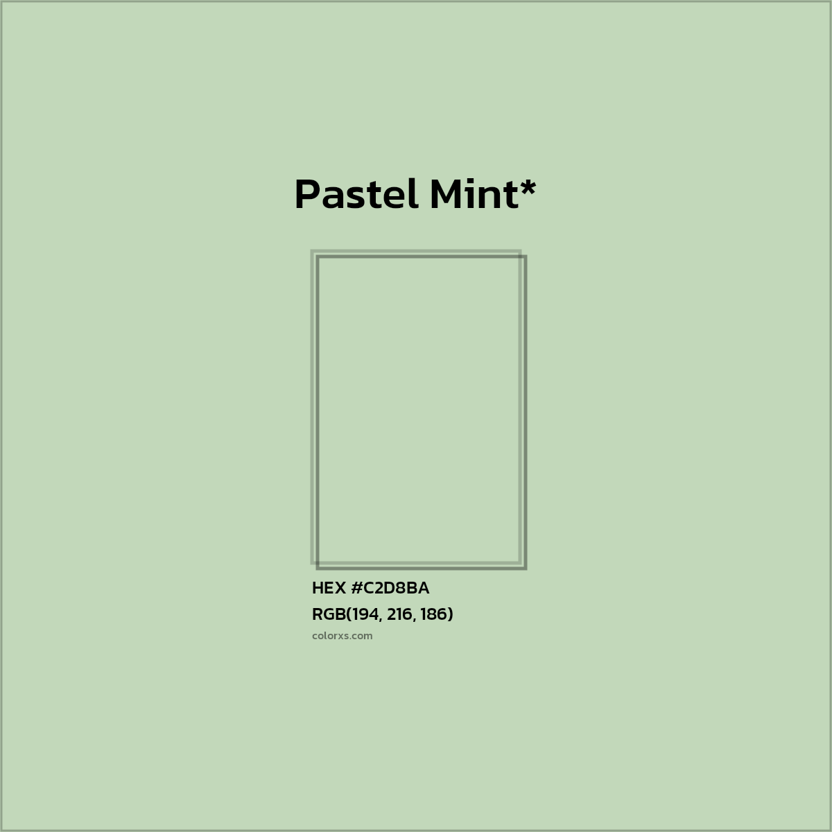 HEX #C2D8BA Color Name, Color Code, Palettes, Similar Paints, Images